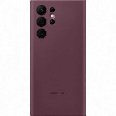Samsung SM-S908B Galaxy S22 Ultra Silicone Cover - EF-PS908TEEGWW - Burgundy Red