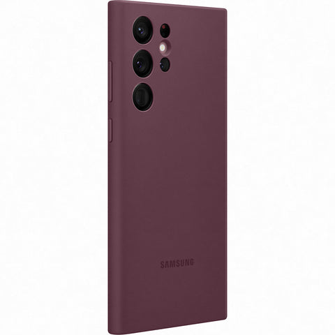 Samsung SM-S908B Galaxy S22 Ultra Silicone Cover - EF-PS908TEEGWW - Burgundy Red