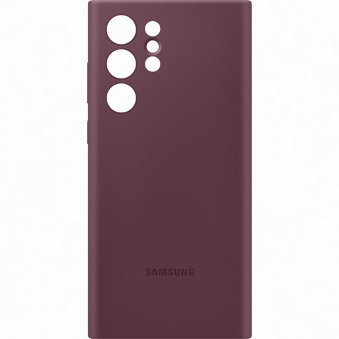 Samsung SM-S908B Galaxy S22 Ultra Silicone Cover - EF-PS908TEEGWW - Burgundy Red