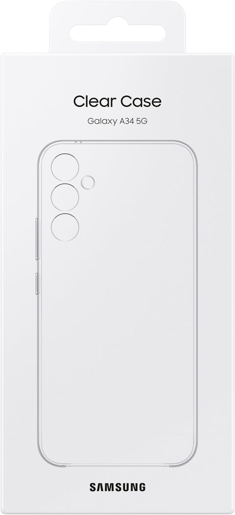 Samsung SM-A346B Galaxy A34 Soft Clear Cover - EF-QA346CTEGWW - Transparant