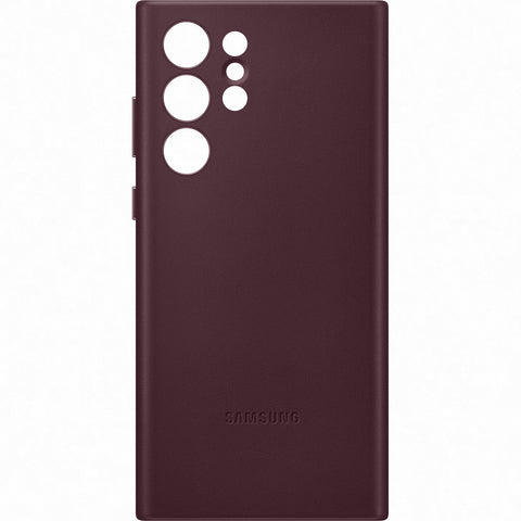 Samsung SM-S908B Galaxy S22 Ultra Leather Cover - EF-VS908LEEGWW - Burgundy Red