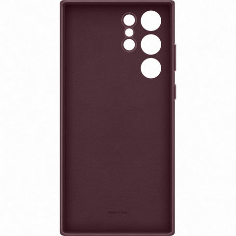 Samsung SM-S908B Galaxy S22 Ultra Leather Cover - EF-VS908LEEGWW - Burgundy Red