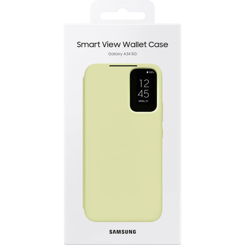 Samsung SM-A346B Galaxy A34 Smart Clear View Cover - EF-ZA346CGEGWW - Lime