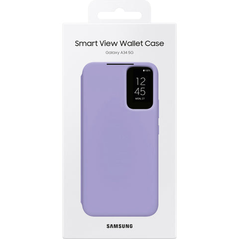 Samsung SM-A346B Galaxy A34 Smart Clear View Cover - EF-ZA346CVEGWW - Purple