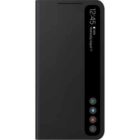 Samsung SM-G990B Galaxy S21 Fan Edition Smart Clear View Cover - EF-ZG990CBEGEE - Black