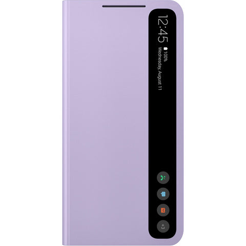 Samsung SM-G990B Galaxy S21 Fan Edition Smart Clear View Cover - EF-ZG990CVEGEE - Lavender