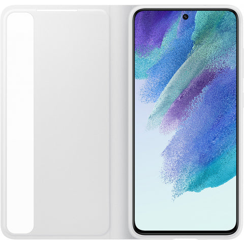 Samsung SM-G990B Galaxy S21 Fan Edition Smart Clear View Cover - EF-ZG990CWEGEE - White