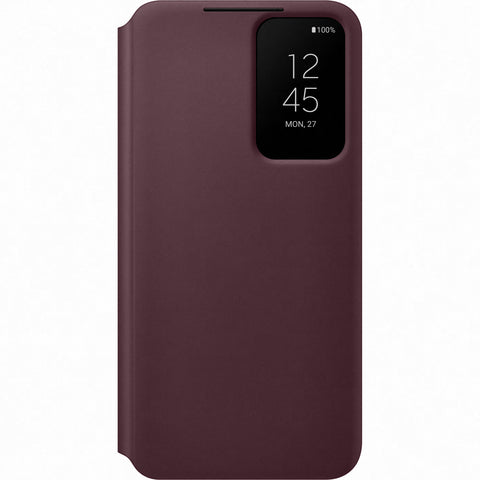 Samsung SM-S901B Galaxy S22 Smart Clear View Cover - EF-ZS901CEEGEE - Burgundy Red