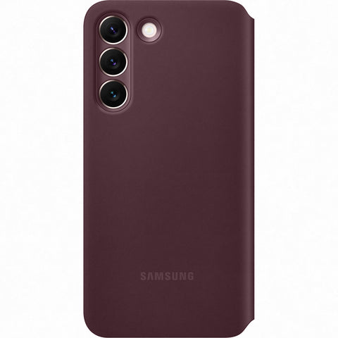 Samsung SM-S901B Galaxy S22 Smart Clear View Cover - EF-ZS901CEEGEE - Burgundy Red
