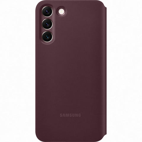 Samsung SM-S906B Galaxy S22 Plus Smart Clear View Cover - EF-ZS906CEEGEE - Burgundy Red