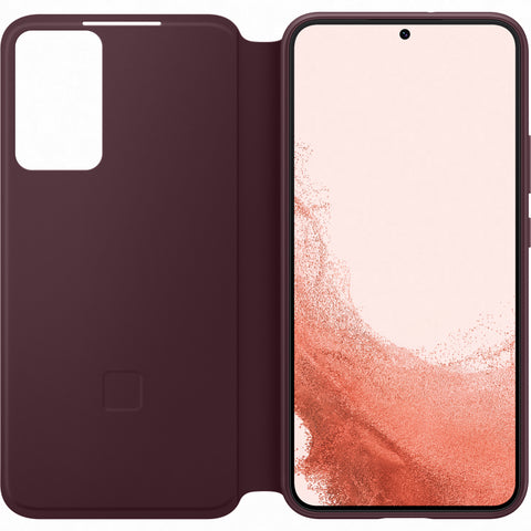 Samsung SM-S906B Galaxy S22 Plus Smart Clear View Cover - EF-ZS906CEEGEE - Burgundy Red