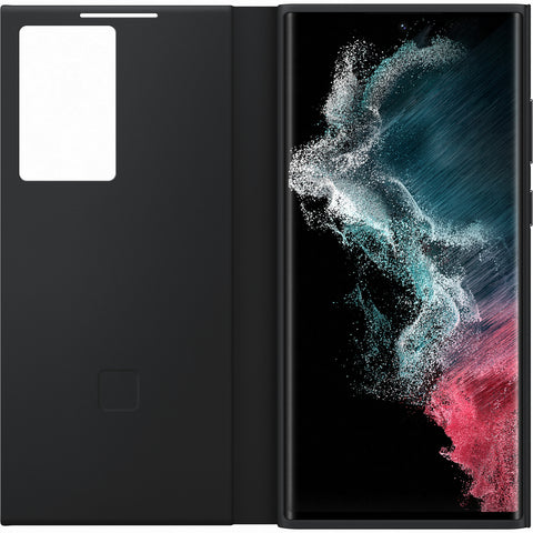 Samsung SM-S908B Galaxy S22 Ultra Smart Clear View Cover - EF-ZS908CBEGEE - Black