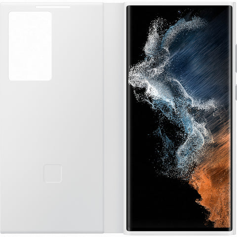 Samsung SM-S908B Galaxy S22 Ultra Smart Clear View Cover - EF-ZS908CWEGEE - White