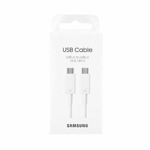 Samsung USB-C Cable To USB-C Cable - 5A - 1.8m - EP-DX510JWEGEU - White