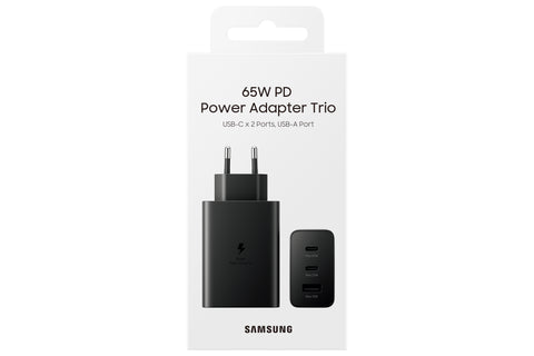 Samsung 65W Trio Power Adapter - EP-T6530NBEGEU - Black