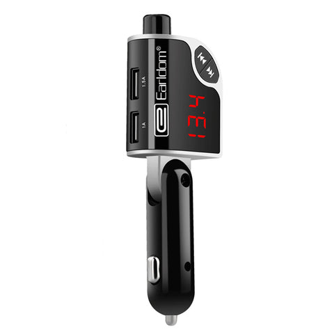 Earldom in-car Wireless Bluetooth Stereo FM Transmitter - M16 - Black