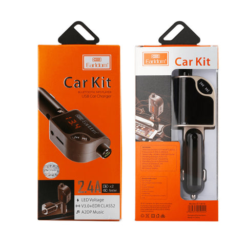 Earldom in-car Wireless Bluetooth Stereo FM Transmitter - M16 - Black