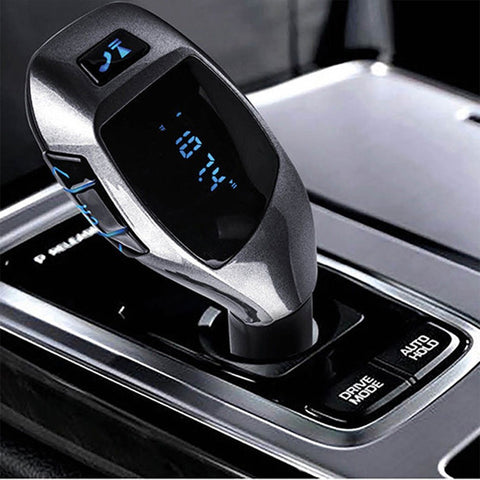 Earldom Car Bluetooth Stereo FM Transmitter - M25 - Black/Silver
