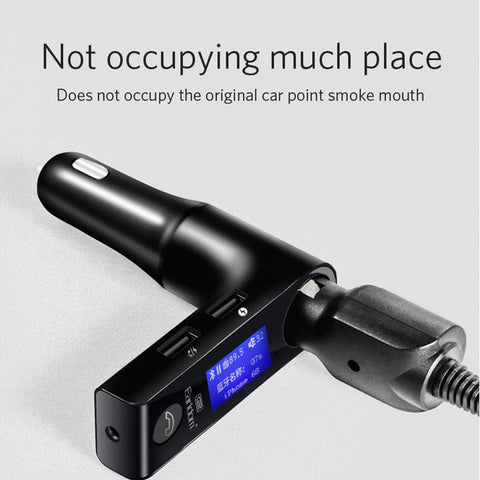 Earldom in-car Wireless Bluetooth Stereo FM Transmitter - M27 - Black