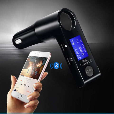 Earldom in-car Wireless Bluetooth Stereo FM Transmitter - M27 - Black