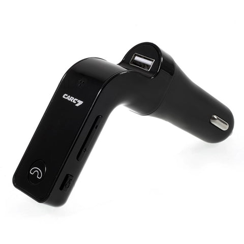 Earldom in-car Bluetooth Stereo FM Transmitter - C7 - Black