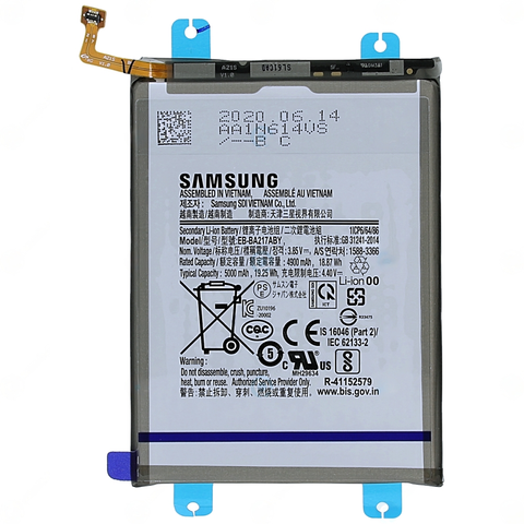 Samsung SM-A217F Galaxy A21s/SM-A125F Galaxy A12/SM-A022F Galaxy A02/SM-M127F Galaxy M12/SM-A127F Galaxy A12 Nacho/SM-A135F Galaxy A13 4G/SM-A137F Galaxy A13/SM-A047F Galaxy A04s Battery - EB-BA217ABY - 5000mAh