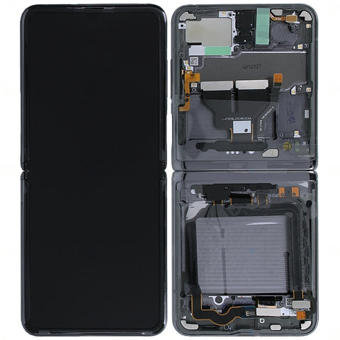 Samsung SM-F707B Galaxy Z Flip 5G LCD Display + Touchscreen + Frame - GH82-23414A - Grey