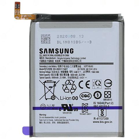 Samsung SM-M317F Galaxy M31s Battery - GH82-23775A - EB-BM317ABY - 6000 mAh