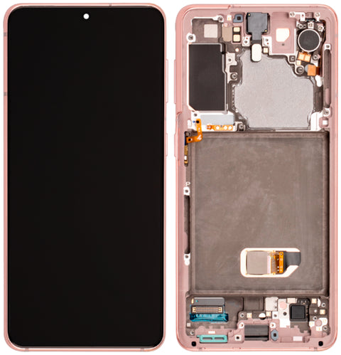 Samsung SM-G991B Galaxy S21 LCD Display + Touchscreen + Frame - GH82-24544D/GH82-24545D - Pink