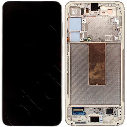 Samsung SM-S916B Galaxy S23 Plus LCD Display + Touchscreen + Frame - GH82-30477B/GH82-30476B/GH82-31123B - Cream
