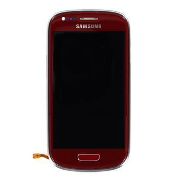 Samsung I8190 Galaxy S3 Mini LCD Display + Touchscreen + Frame GH97-14204F Red