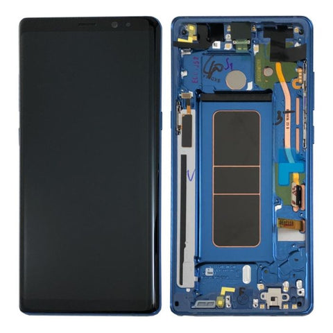 Samsung N950F Galaxy Note 8 LCD Display + Touchscreen + Frame GH97-21065B/GH97-21066B Blue
