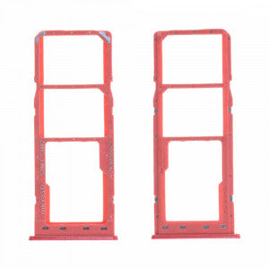 SM-A105F Galaxy A10 Simcard Holder + Memorycard Holder - GH98-44169D - Red