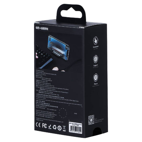 Baseus Game Tool Mobile Game Adapter 2xUSB HUB GA01For Keyboard - Matte Black