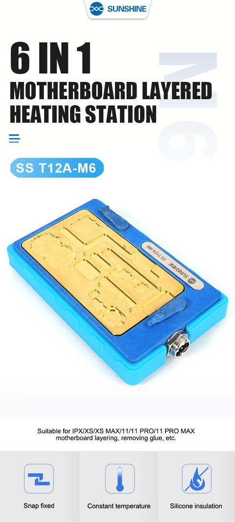 Sunshine SS-T12A-M6 6-in-1 Mainboard Layered Heating Station