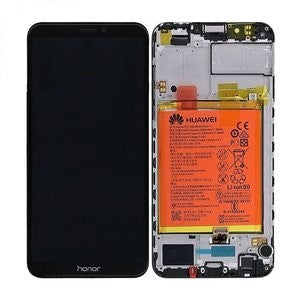 Huawei Honor 7C (LND-AL30) LCD Display + Touchscreen + Frame Incl. Battery and Parts 02351USW Black
