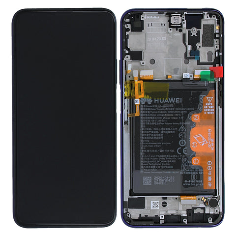 Huawei Honor 9X Pro (HLK-L41) LCD Display + Touchscreen + Frame - Incl. Battery And Parts - 02353AKK Purple
