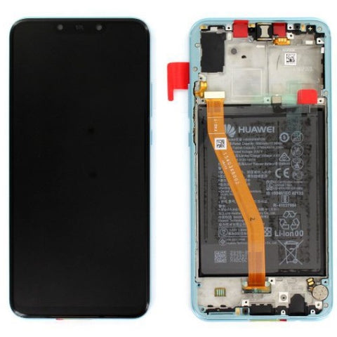 Huawei Nova 3 (PAR-LX1) LCD Display + Touchscreen + Frame - 02352BQN/02352DTJ - Incl. Battery And Parts - Blue