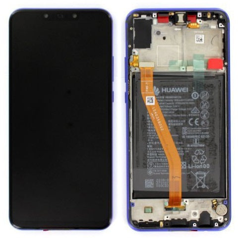 Huawei Nova 3 (PAR-LX1) LCD Display + Touchscreen + Frame Incl. Battery and Parts 02352BTW Purple
