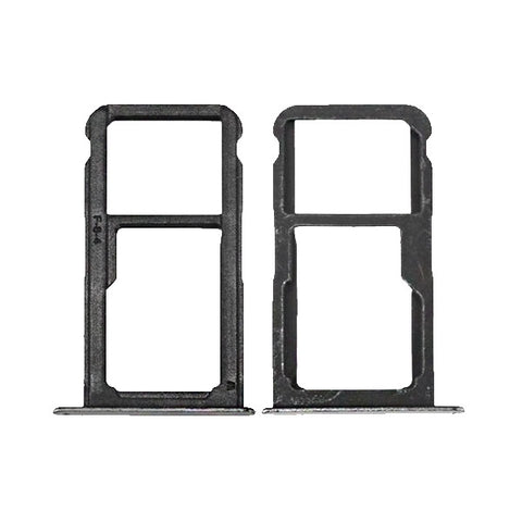 Huawei P10 Lite Simcard Holder + Memorycard Holder - 51661EPF - Black