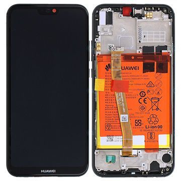 Huawei P20 Lite (ANE-LX1) LCD Display + Touchscreen + Frame Incl. Battery and Parts 02351VPR/02351XTY Black