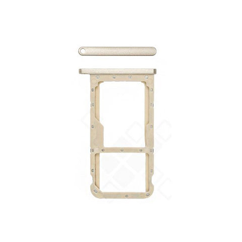 Huawei P20 Lite (ANE-LX1) Simcard Holder + Memorycard Holder - 51661HKN - Gold