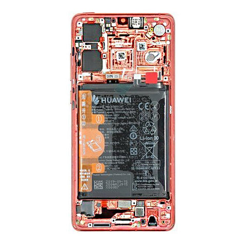 Huawei P30 (ELE-L29) LCD Display + Touchscreen + Frame - 02352NLQ/02353UBW/02354HNG - Amber