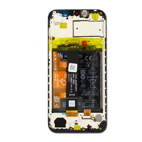 Huawei Y5 (2019) (AMN-LX1) LCD Display + Touchscreen + Frame Incl. Battery and Parts 02352QNW Black