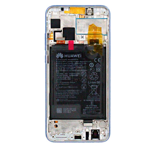 Huawei Y9 (2019) (JKM-LX1) LCD Display + Touchscreen + Frame Incl. Battery and Parts 02352FDU Purple