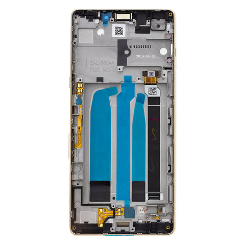 Sony Xperia L3 (L4312, L4332) LCD Display + Touchscreen + Frame - HQ31606849000/U50059211 - Black/Gold