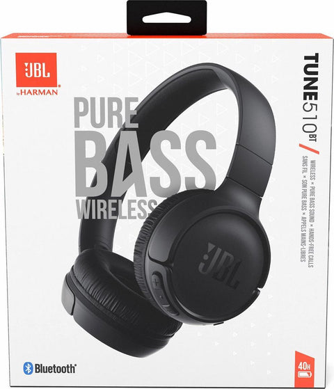 JBL Tune 510BT Bluetooth Wireless On-Ear Headphones - Black