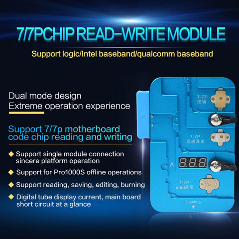 JC Module Baseband (Intel & Qualcomm) & Logic EEPROM IC Read/Write Programmer For iPhone 7/7P