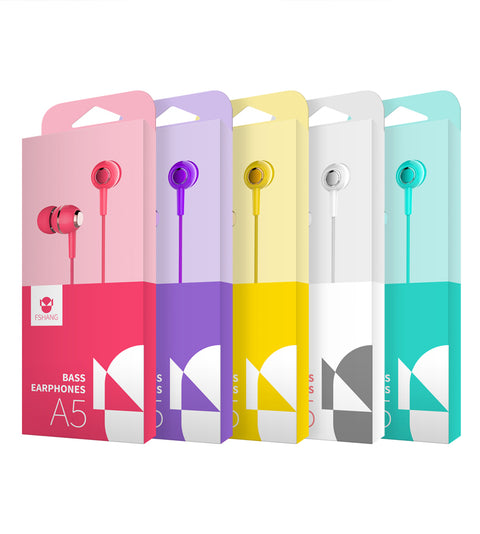 Fshang Smartphones Headset - A5 Series - Red