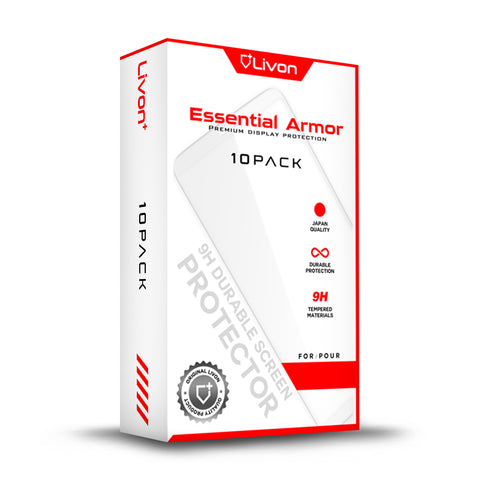 Livon Apple iPhone 12/iPhone 12 Pro Tempered Glass - Bundle Pack 10 pcs
